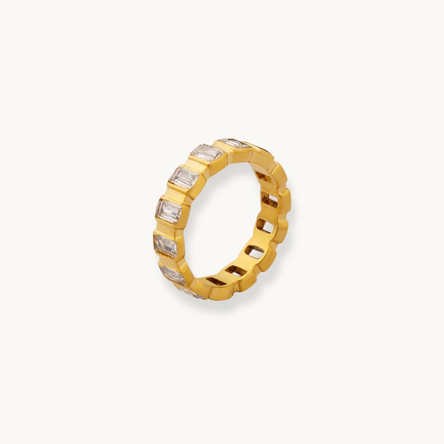 crystal strength ring, white background
