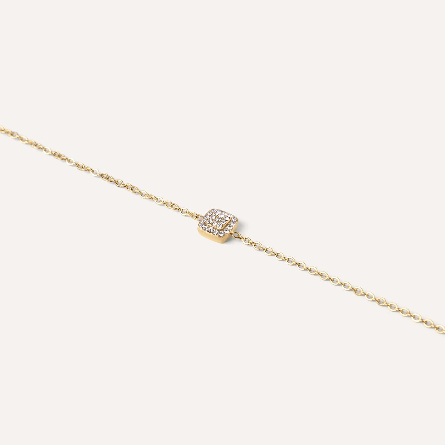 Crystal bracelet, white backgorund