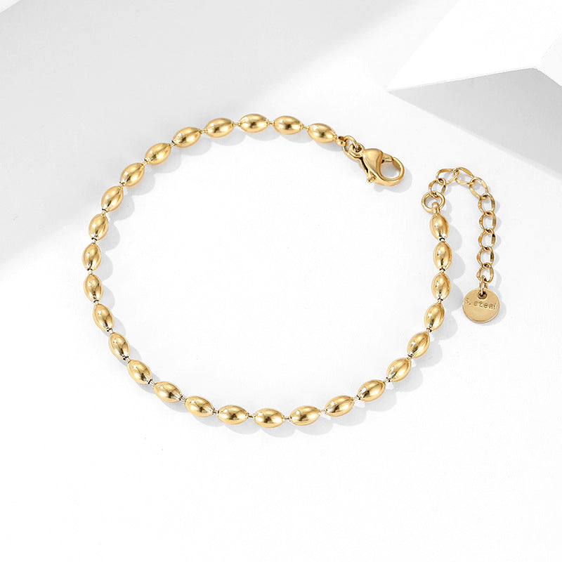 Crystal's Gold Bead Bracelet