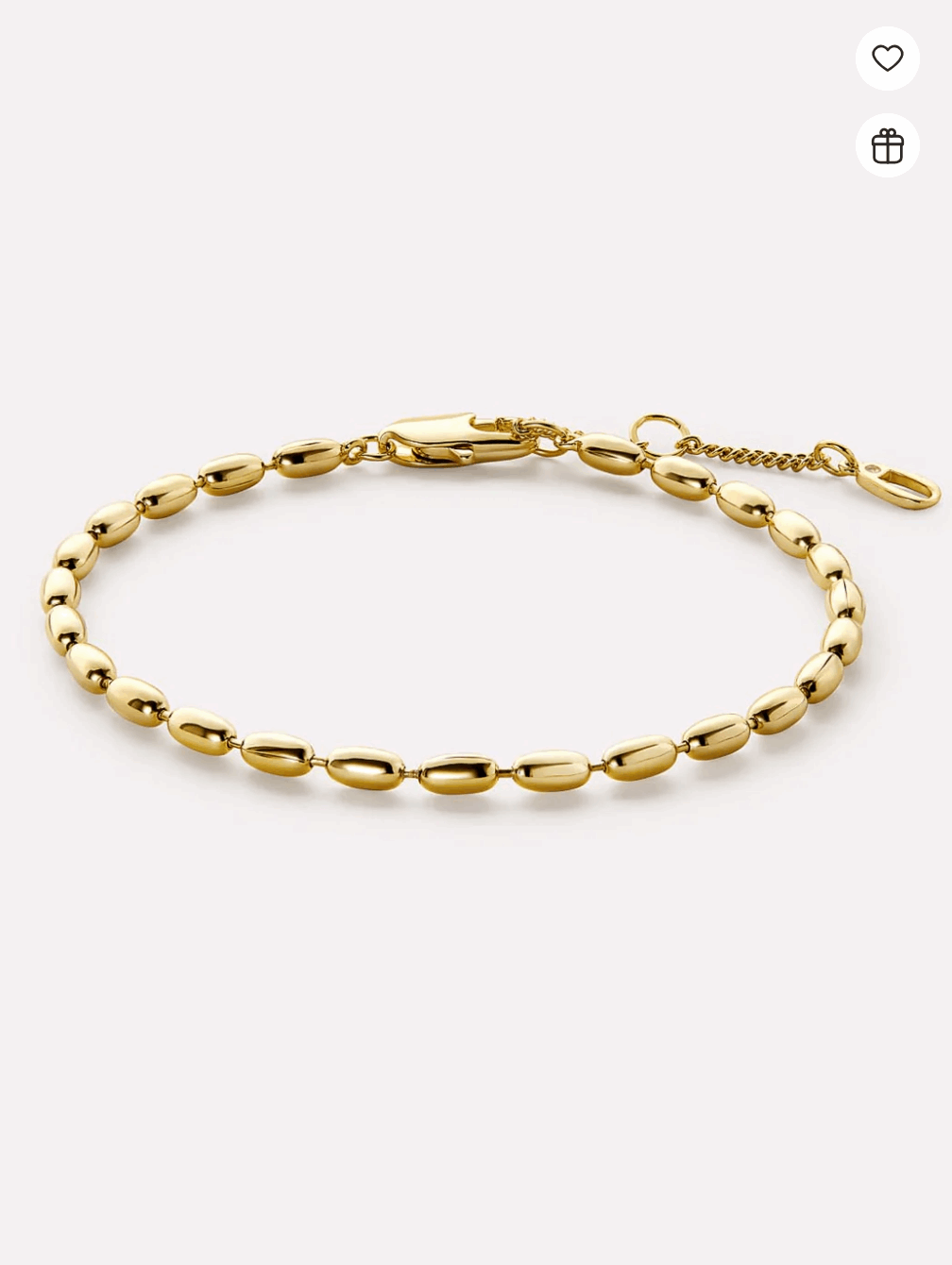 Crystal's Gold Bead Bracelet