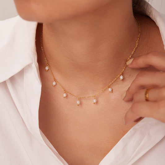 Hanging Pearl Necklace