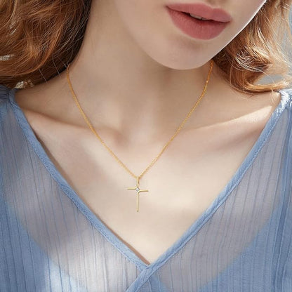 Crystal Cross Necklace - Cubic Zirconia Necklace