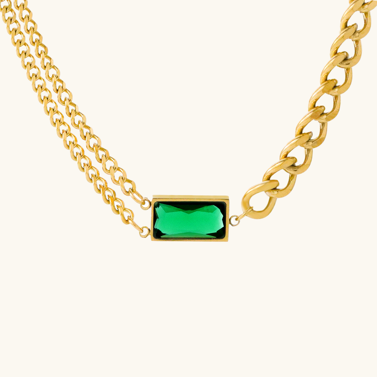 Emerald Twin Chain