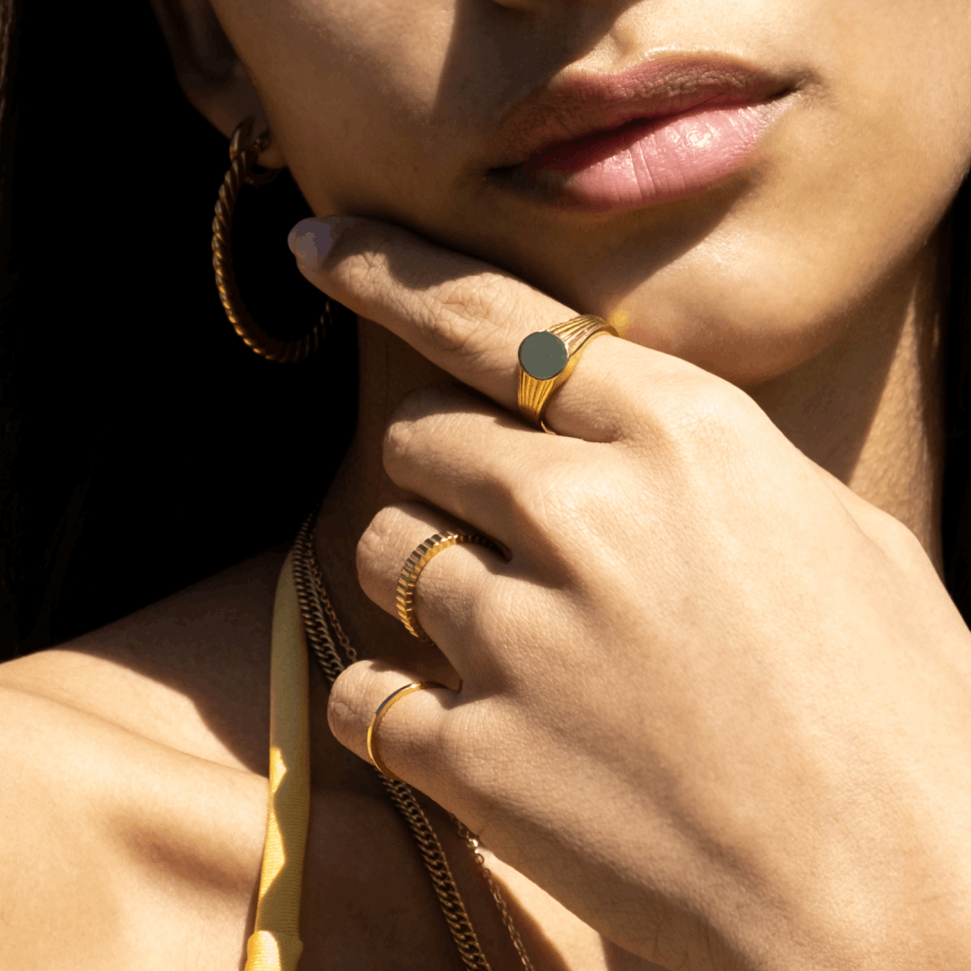 Gold Jagged Ring