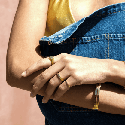 Gold Jagged Ring