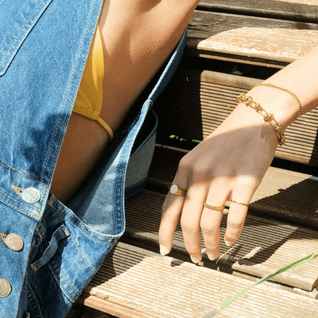 Gold Jagged Ring