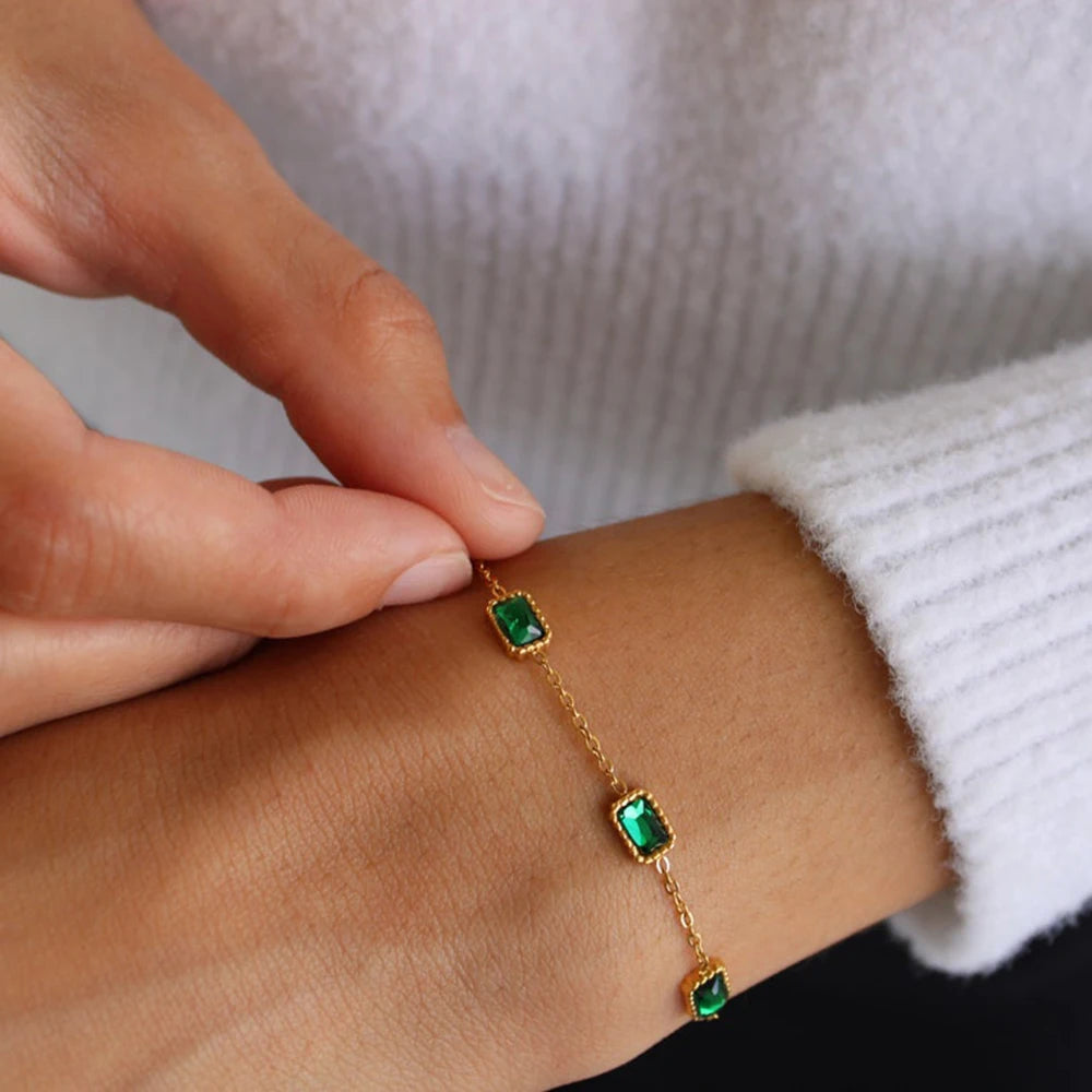 Jade Emerald Bracelet