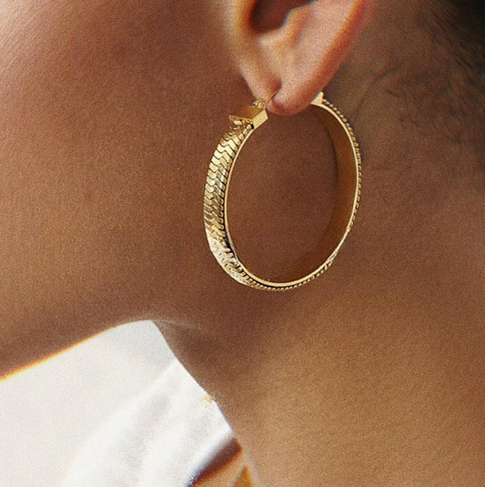 Gold Herring Ear rings