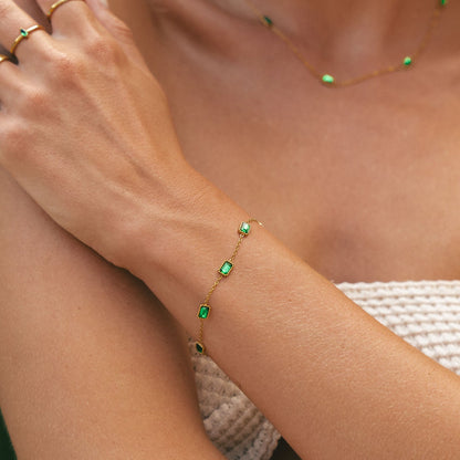 Jade Emerald Bracelet